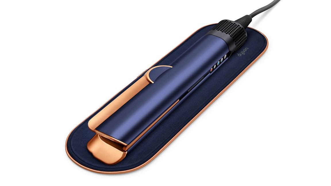 Lisseur séchant Dyson Airstrait™ (Bleu de Prusse/Cuivré)